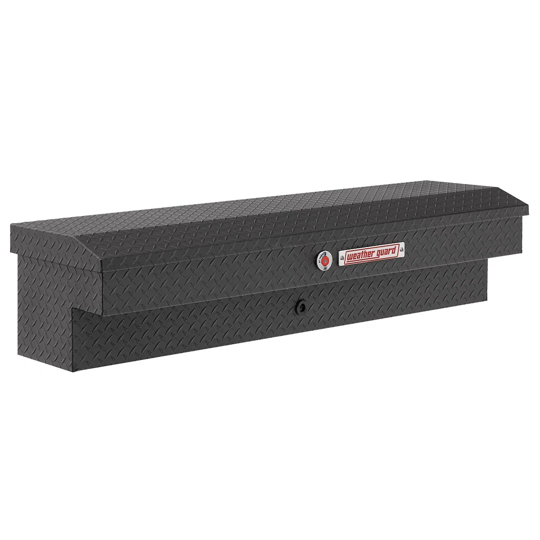 174-52-04 – WEATHERGUARD Tool Box, Side Mount Single Lid Powder Coated Textured Matte Black Aluminum 56 Inch Length x...